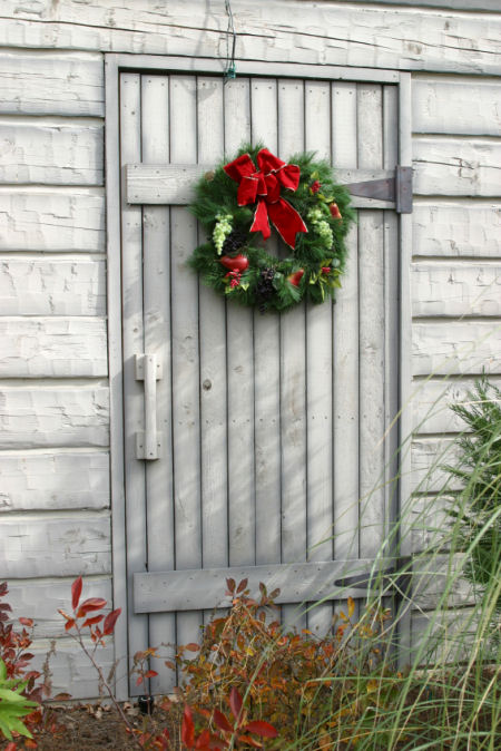 Barn door Christmas Wreath Barn door Christmas Wreath